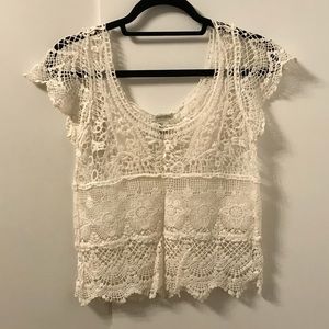 Forever 21 Crochet/Lace Shirt